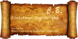 Czeichner Boglárka névjegykártya